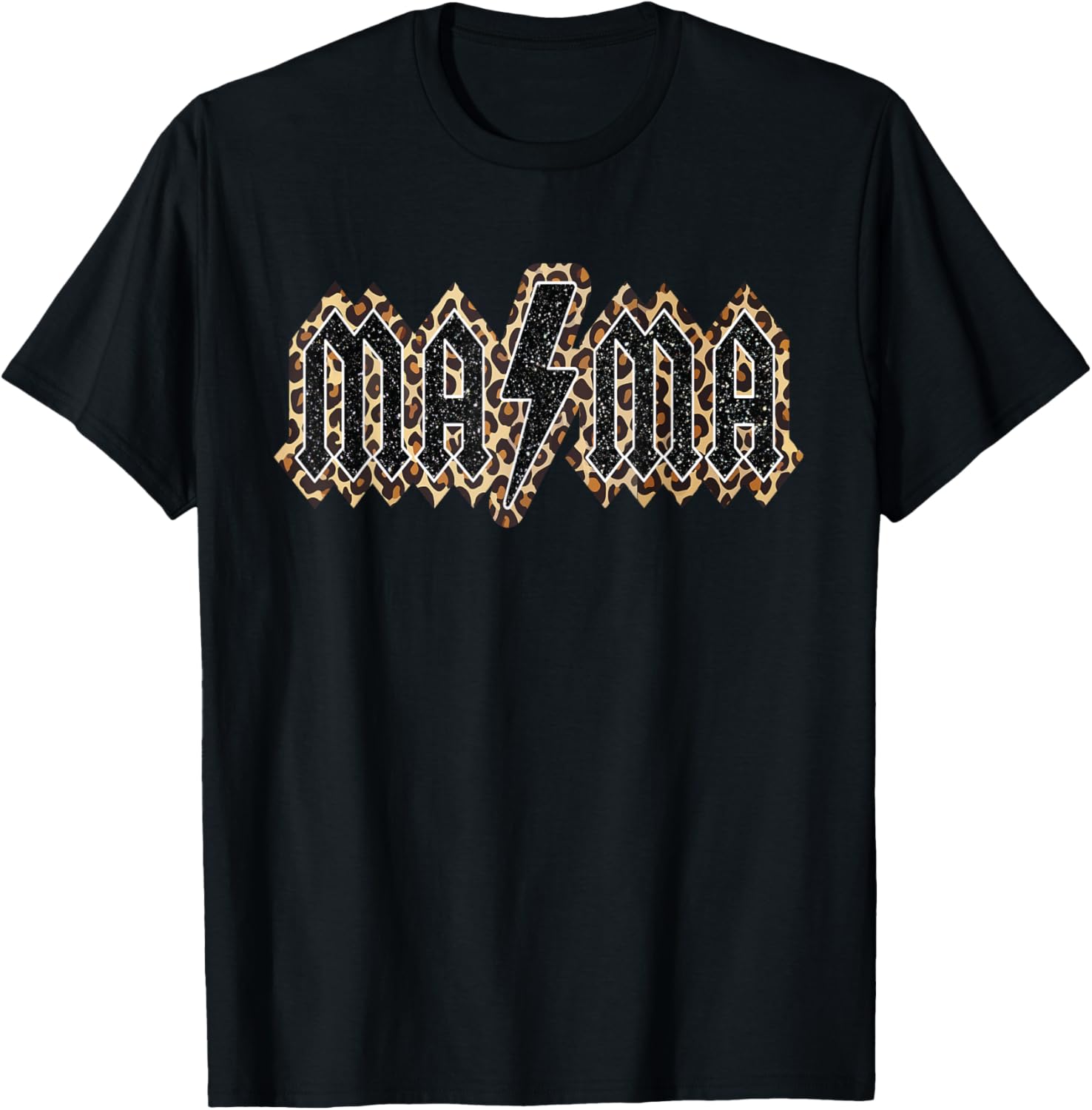 Mama Lightning Bolt Leopard Cheetah Print Western Mama Apparel High Search Demand Hot Right Now