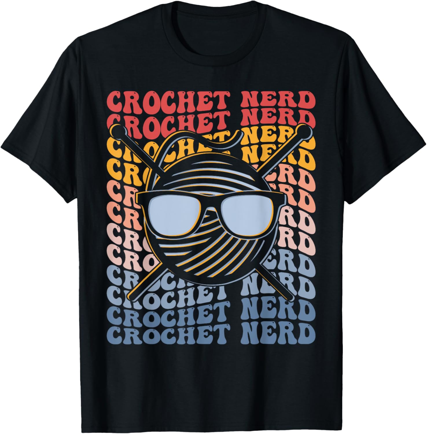 Crochet Nerd Groovy Crochet Knitting Yarn Lover Grandma Mom Yarn Supply | Premium Quality | Customer Favorite