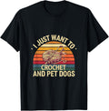I Just Want To Crochet And Pet Dogs Crocheter Yarn -- Yarn Supply | Viral US Pick | Perfect for Crafters