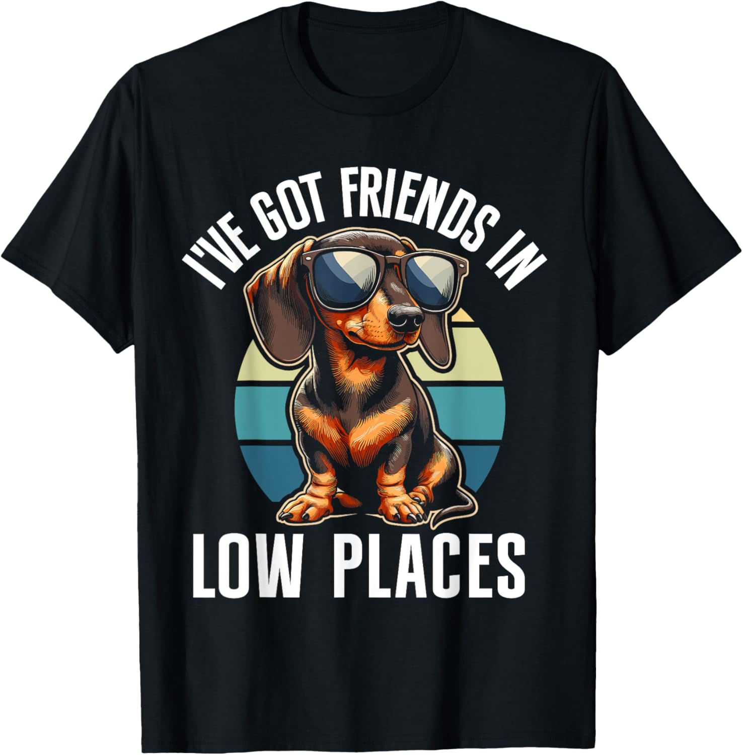 I've Got Friends In Low Places Dachshund Wiener Owner Pet Apparel | Premium Quality | Perfect Gift Choice