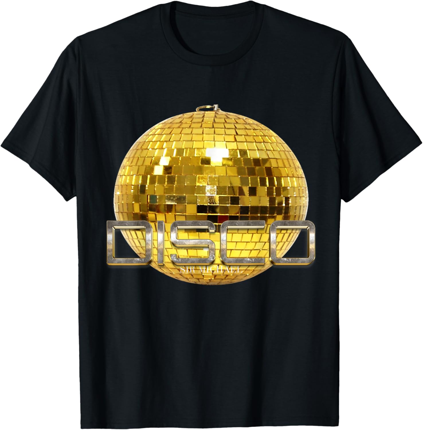 gold disco ball t-shirt classic sir Michael designer T-Shirt | Viral Streetwear Style