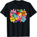 Colorful Teach Inspire Mentor Difference Maker Love Teacher Apparel | Best Seller Pick | Comfort Daily Wear