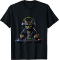 Disk Jockey Kitty DJ Cat T-Shirt, Unisex, Black, Short Sleeve, Small T-Shirt | Perfect Gift Idea