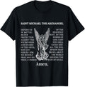 Saint St Michael Prayer T-Shirt Catholic Archangel Christian T-Shirt | US Best Seller