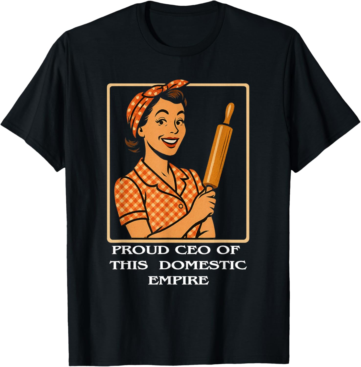 Sarcastic Funny 50s Retro CEO of Domestic Empire Homemaker Apparel | Best Seller Pick | Comfort Daily Wear