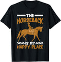 Horse Riding Horseback my Happy Place Horse Vaulting Apparel | Trending 2025 | Perfect Gift Choice