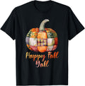 Happy Fall Y all Leopard Print Pumpkin Cute Pumpkin Girl Kid Apparel Viral TikTok Find Everyday Wear