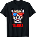 Cheetah Merica 4th of July US Flag Patriotic Apparel Comfort Fit Gift Ready