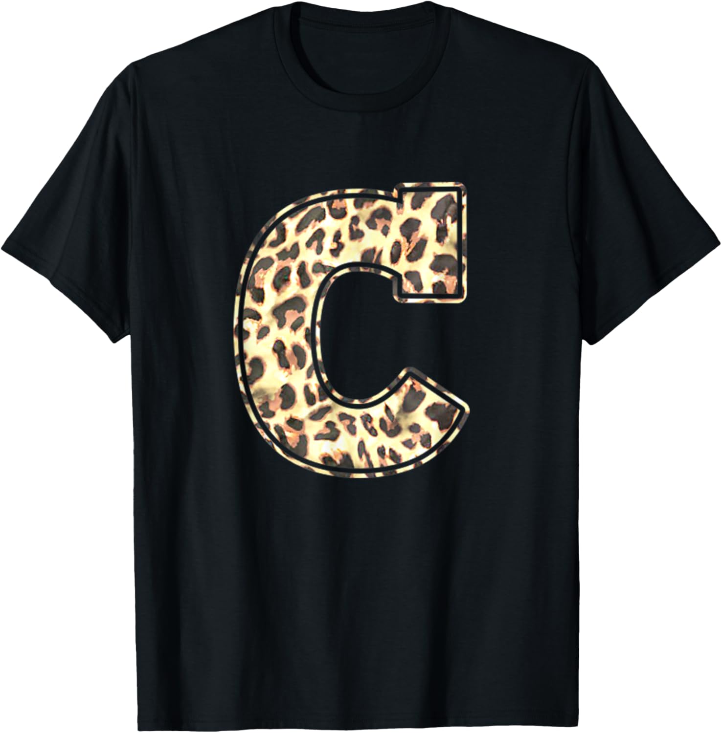 Letter C Initial Leopard Cheetah Print Trendy Watercolor Apparel Viral TikTok Find Hot Right Now