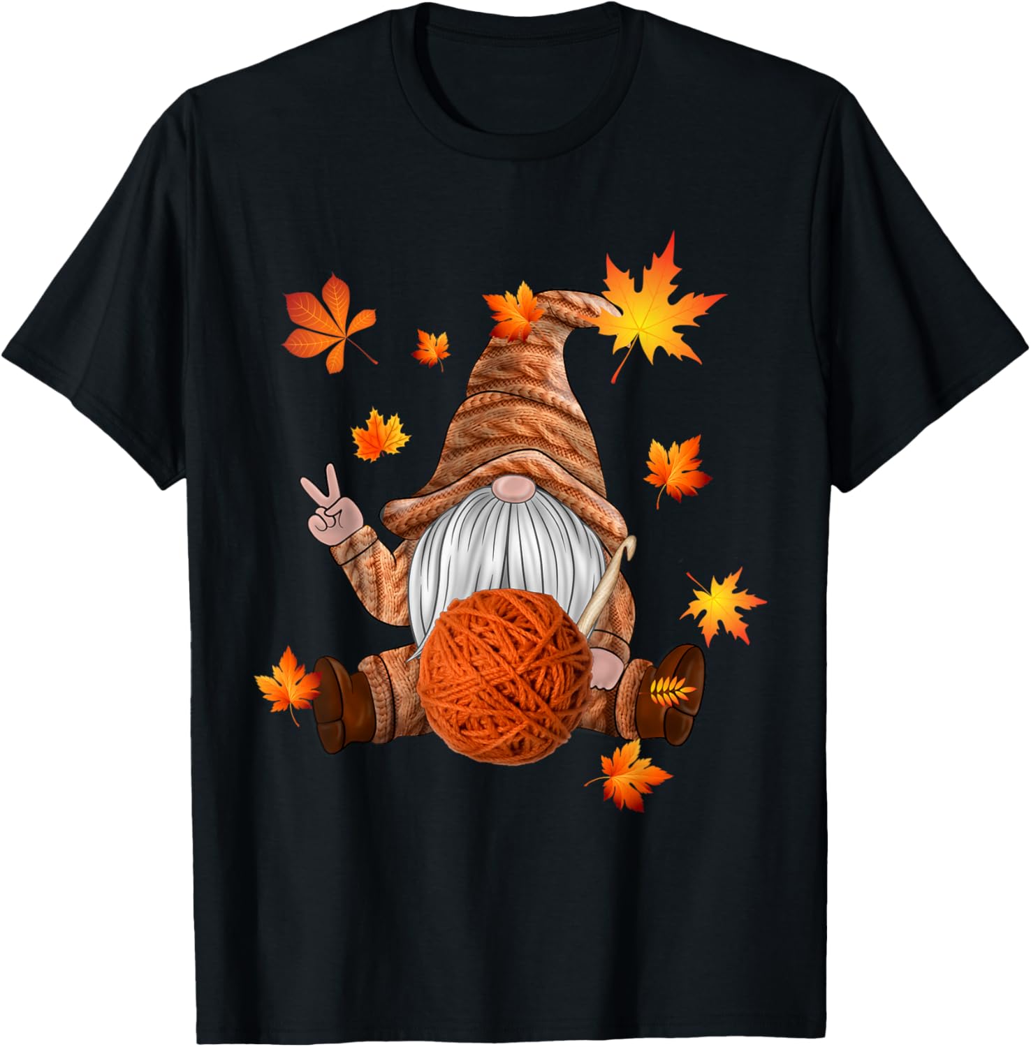 Crochet Yarn Hook Gnome Thanksgiving for Crochet Lover Yarn Supply | Premium Quality | Customer Favorite