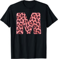 Letter M Cheetah Leopard Print Pink Initial Zebra Matching Apparel Viral TikTok Find Gift Ready