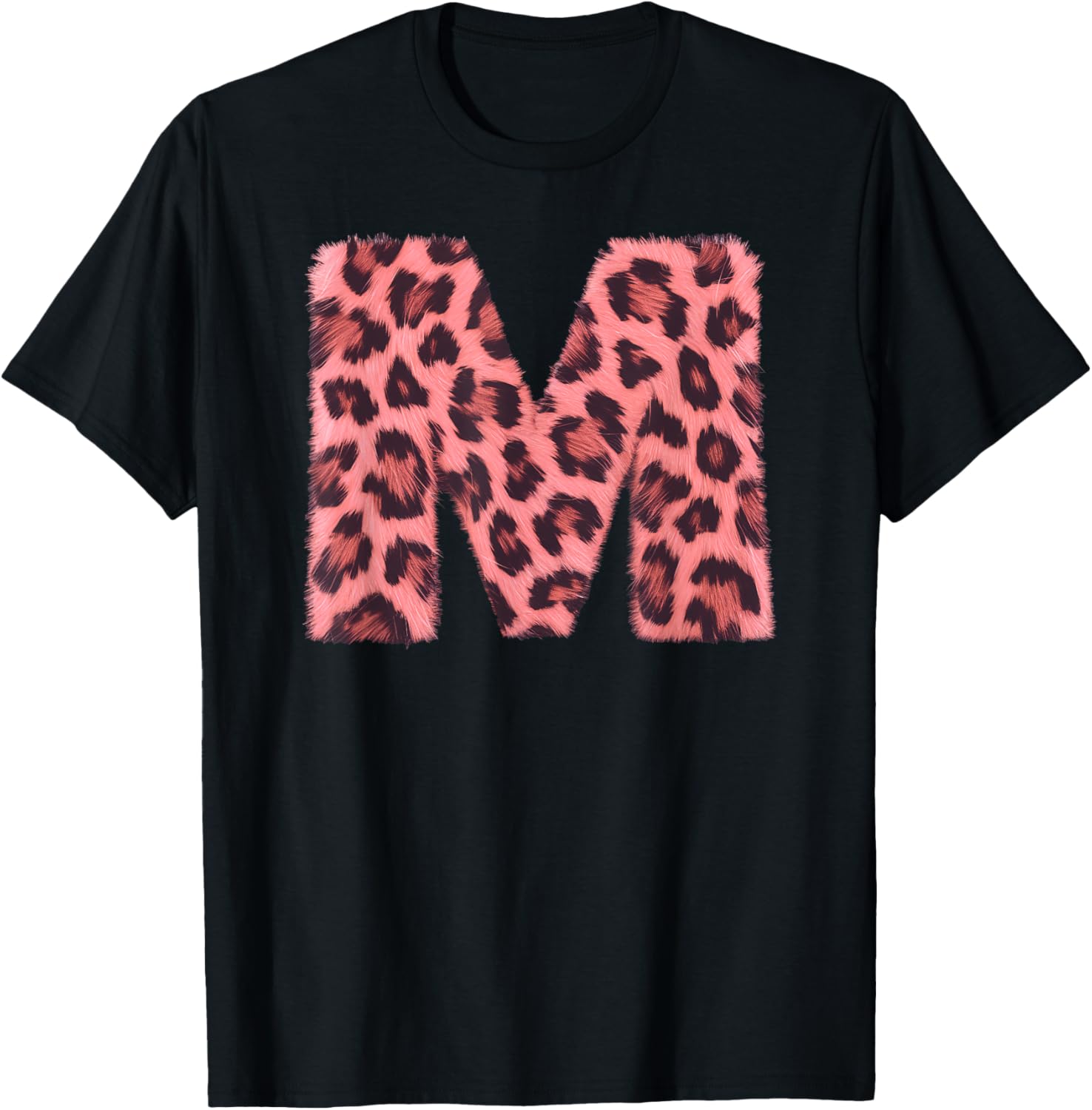 Letter M Cheetah Leopard Print Pink Initial Zebra Matching Apparel Viral TikTok Find Gift Ready