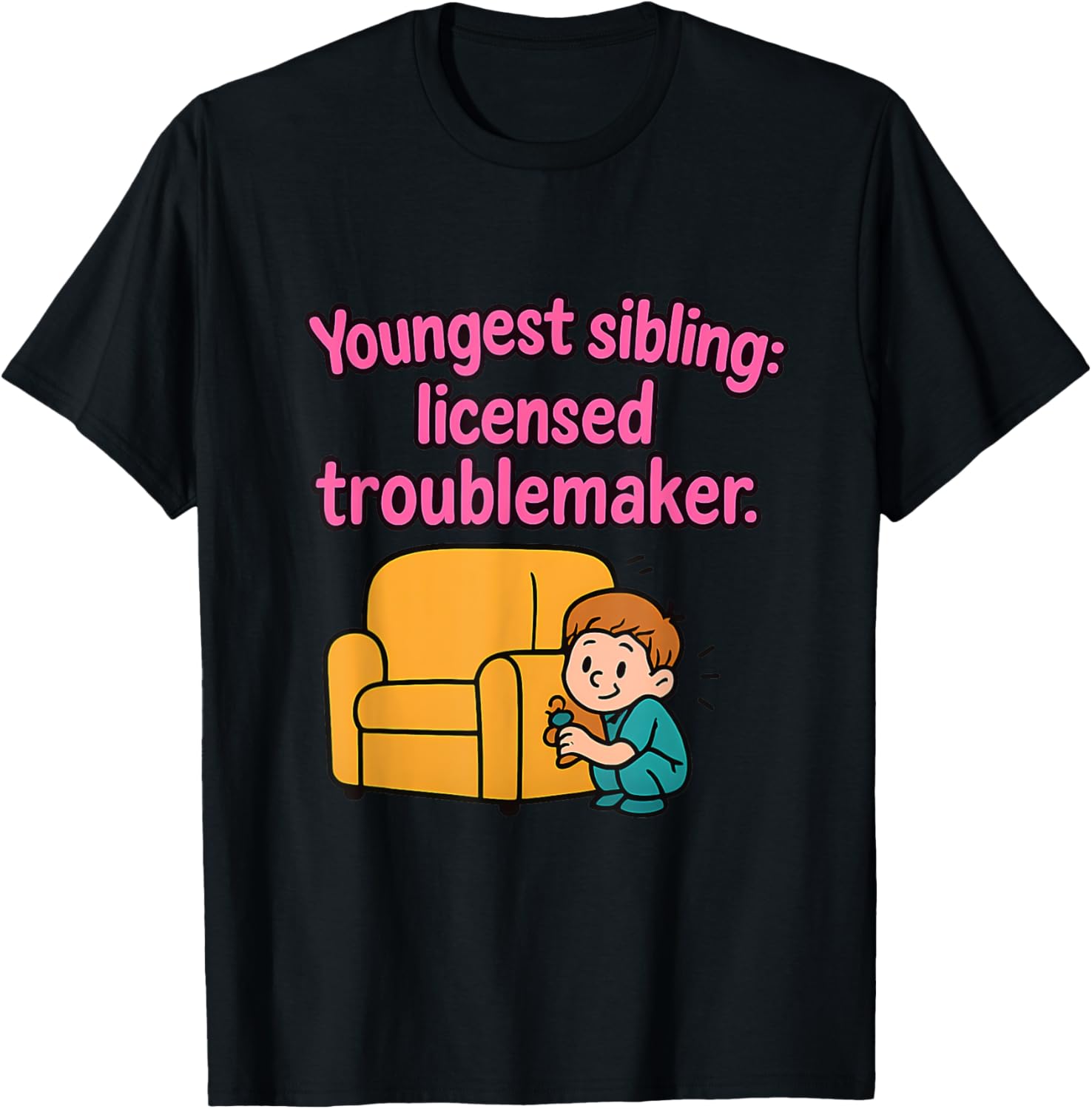 Youngest Sibling Licensed Troublemaker Apparel | High Search Volume | Must-Have Style