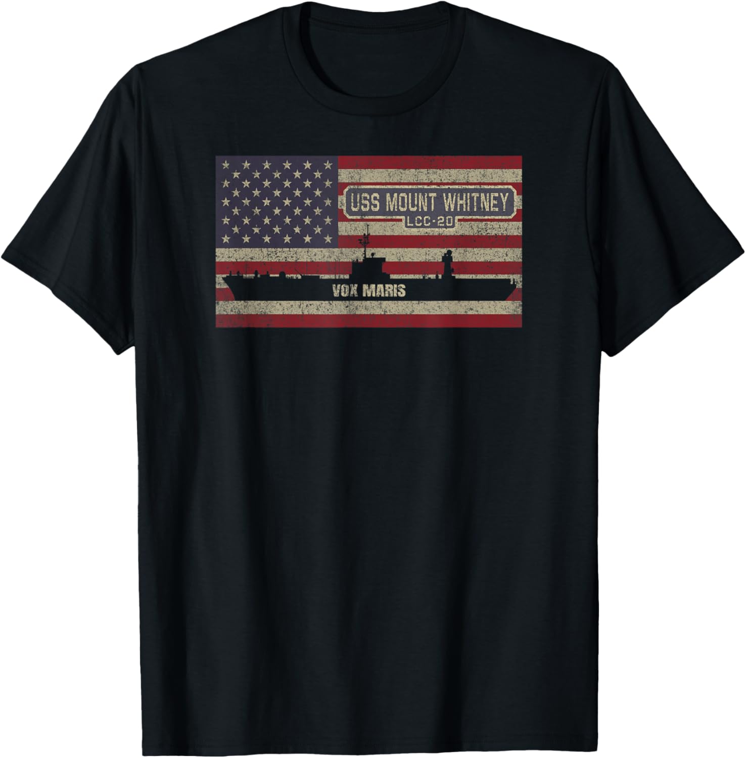 USS Mount Whitney LCC-20 Amphibious Command Ship USA Flag Apparel | US Viral Style | Comfort Daily Wear