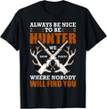 Always Be Nice To Be Hunter We Know Places Where Nobody Will Apparel | Google Shopping Optimized | Perfect Gift Choice