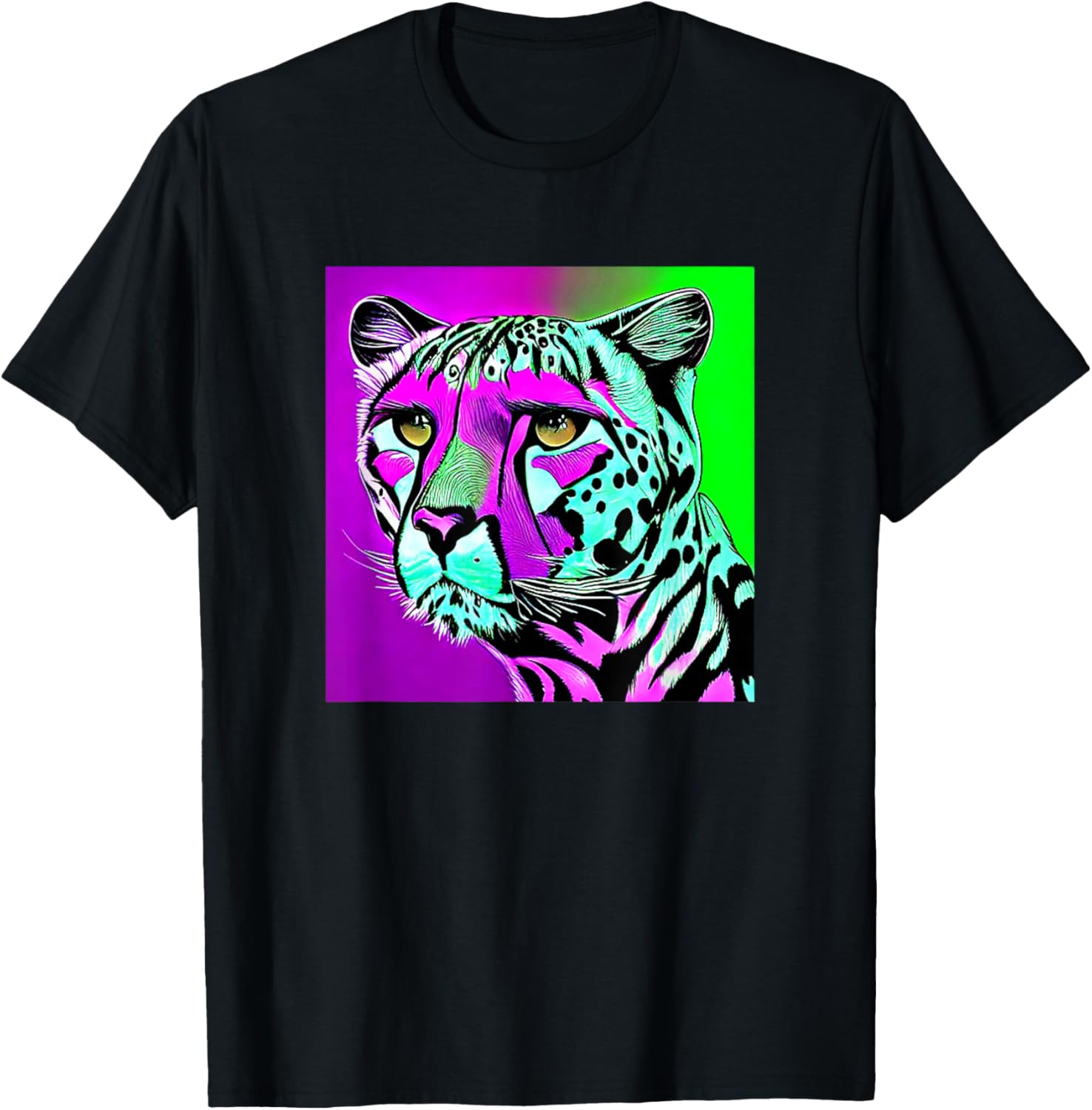 Cheetah Illustration colorful Cheetah Apparel Streetwear Style Hot Right Now