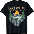 Fishing Boating Camping - My Happy Place Lake Waiau Apparel | Trending 2025 | Top Rated Comfort