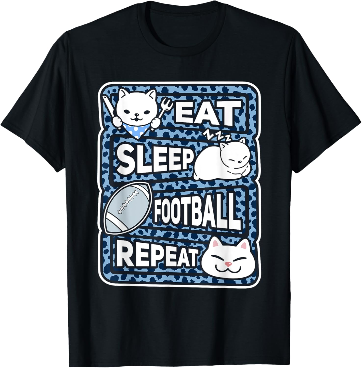 Eat Sleep Football Repeat Girl Boy Kid Football Lover Outfit Apparel Viral TikTok Find Best Seller Look