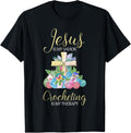 Jesus is My Savior Crochet Therapy Crocheting Craft Maker Apparel | US Viral Style | Aesthetic Fit