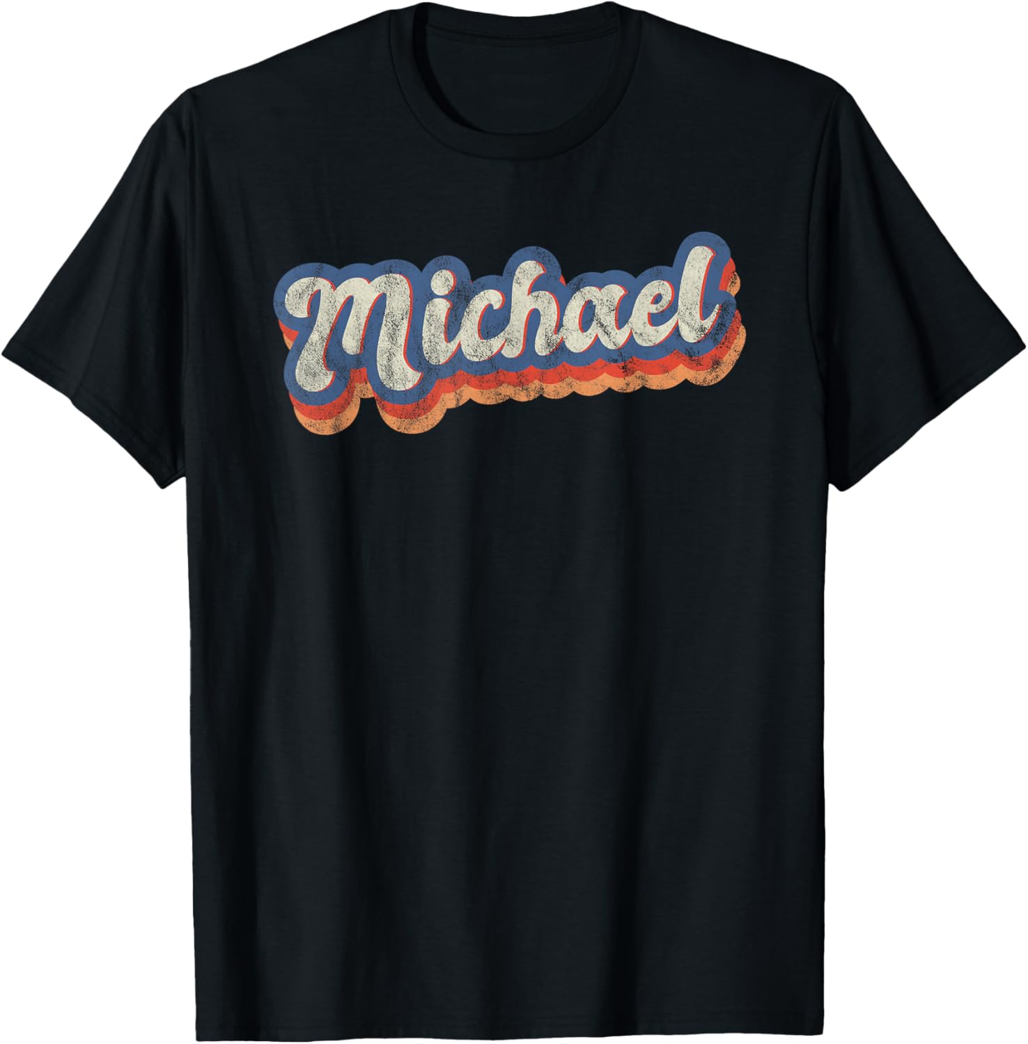 Michael Personalized Name Shirt Custom Lettering 70's T-Shirt | US Best Seller