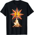 Bonfire Ahead Gamers Tee Shirt For souls in dark places T-Shirt | Premium Quality | Top Rated Comfort