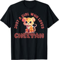 Just A Girl Who Loves Cheetahs Shirt Female Cheetah Girls T Shirt High Search Demand Everyday Wear