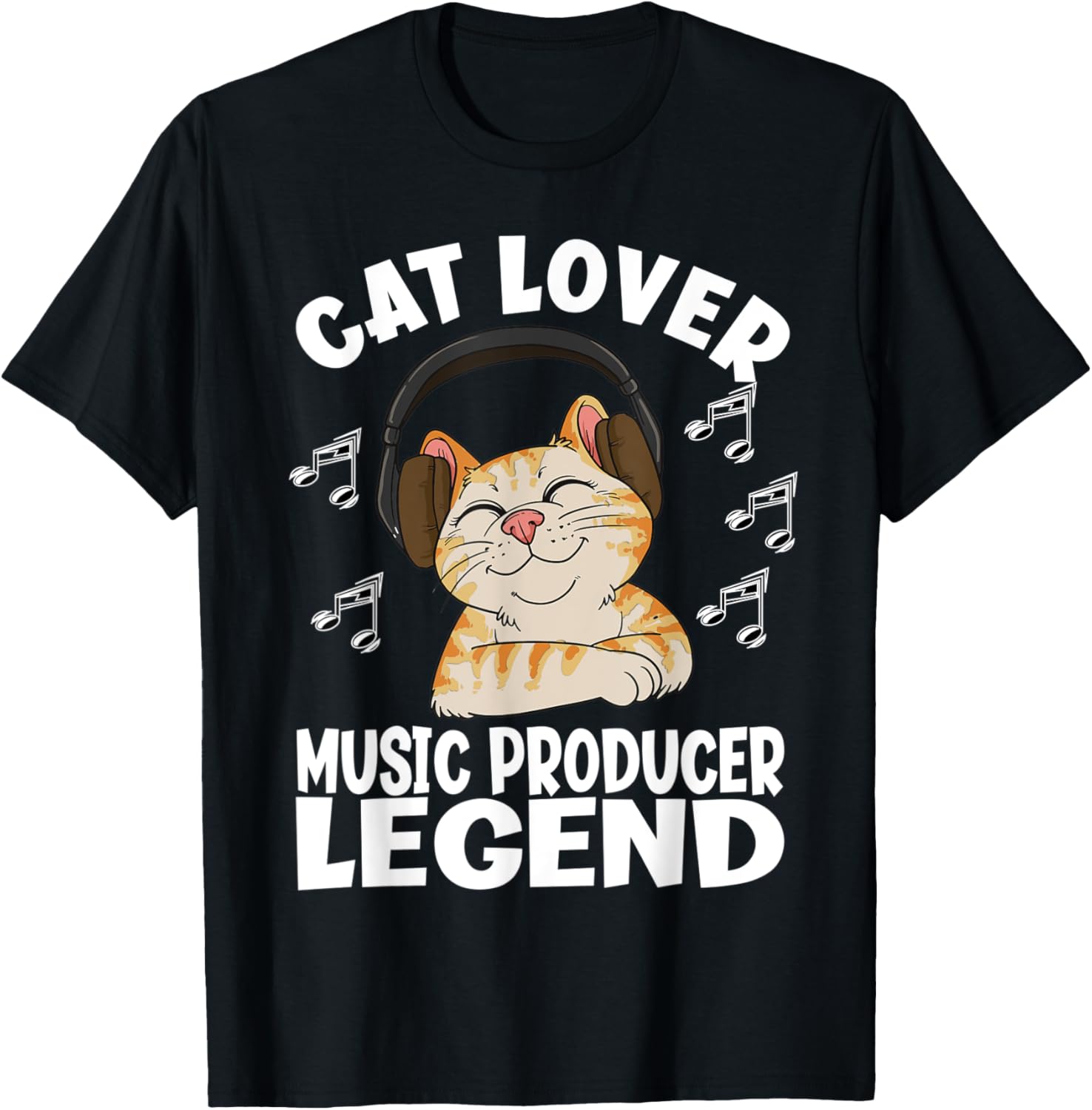Cat Lover Music Producer Legend Funny Beat Maker T-Shirt for Men Women T-Shirt | US Viral Style | Comfort Daily Wear