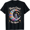 Crochet Cat Yarn Over Moon Cute Witchy Design Halloween Men Women Yarn Supply | Viral US Pick | Perfect for Crafters