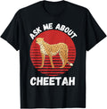 Retro Cheetah Ask Me About Cheetah Animals Lover Apparel Viral TikTok Find Hot Right Now