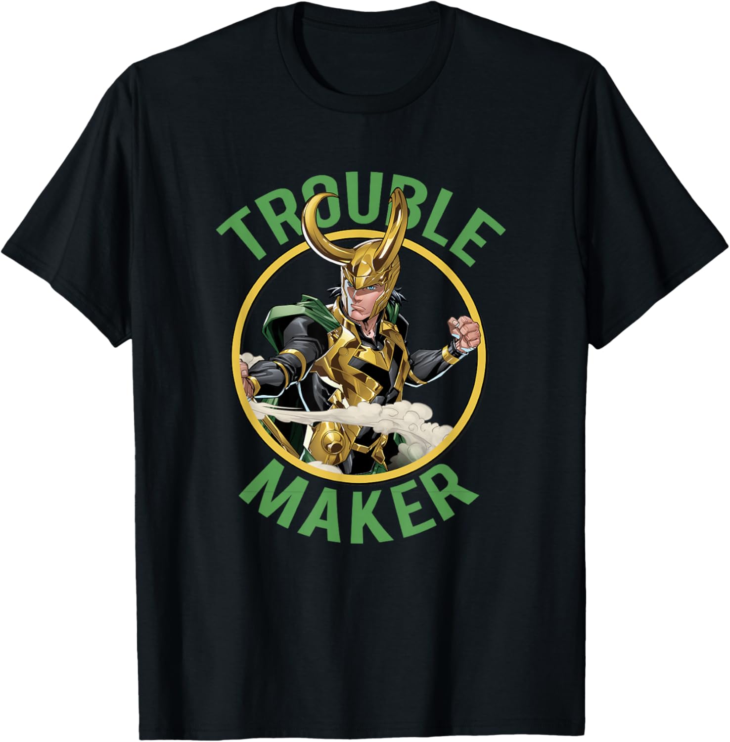Marvel Comics Retro Classic Trouble Maker Loki Portrait Apparel | High Search Volume | Must-Have Style
