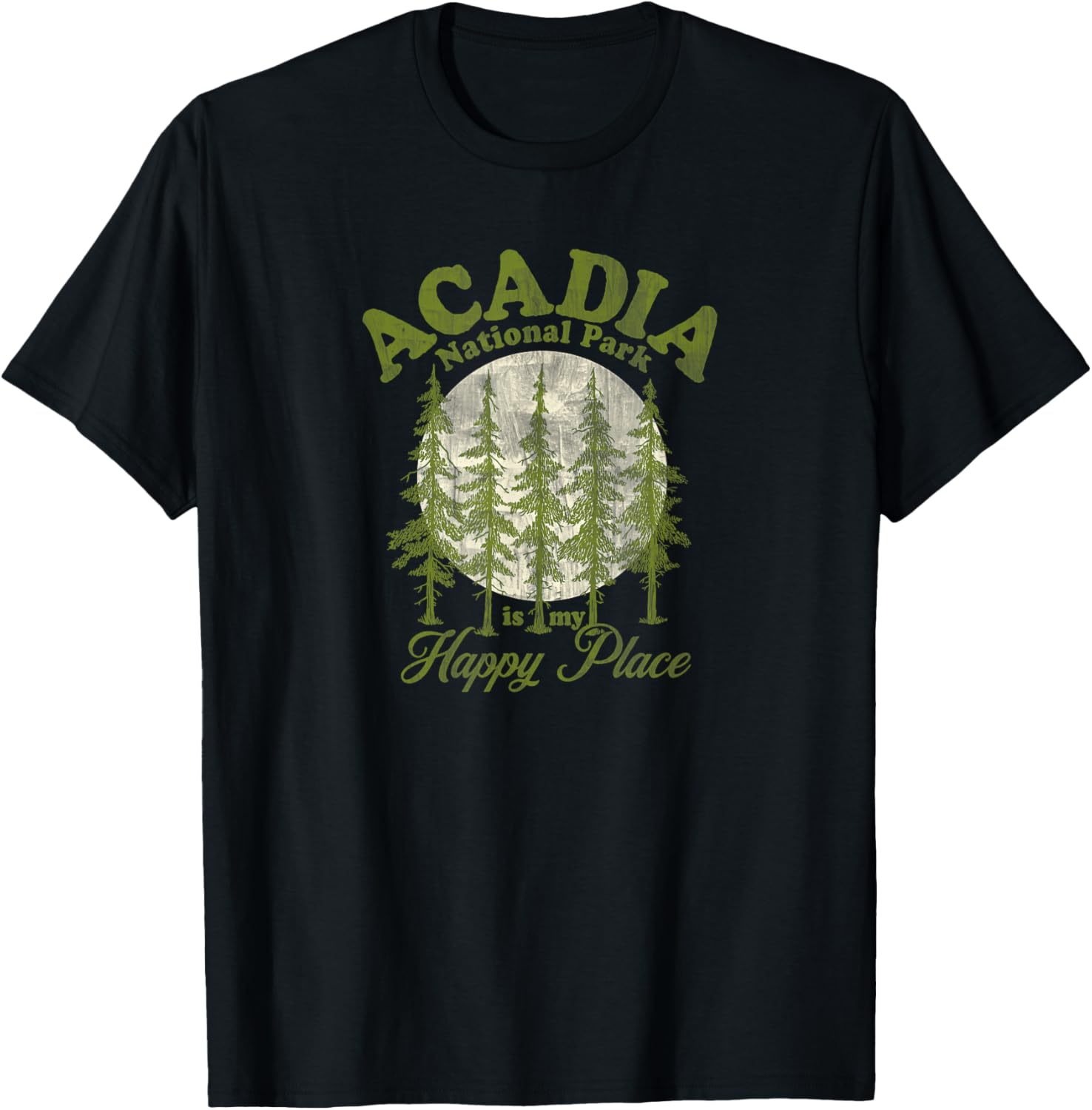 Acadia National Park Happy Place Graphic Apparel | US Viral Pick | High CTR Boost