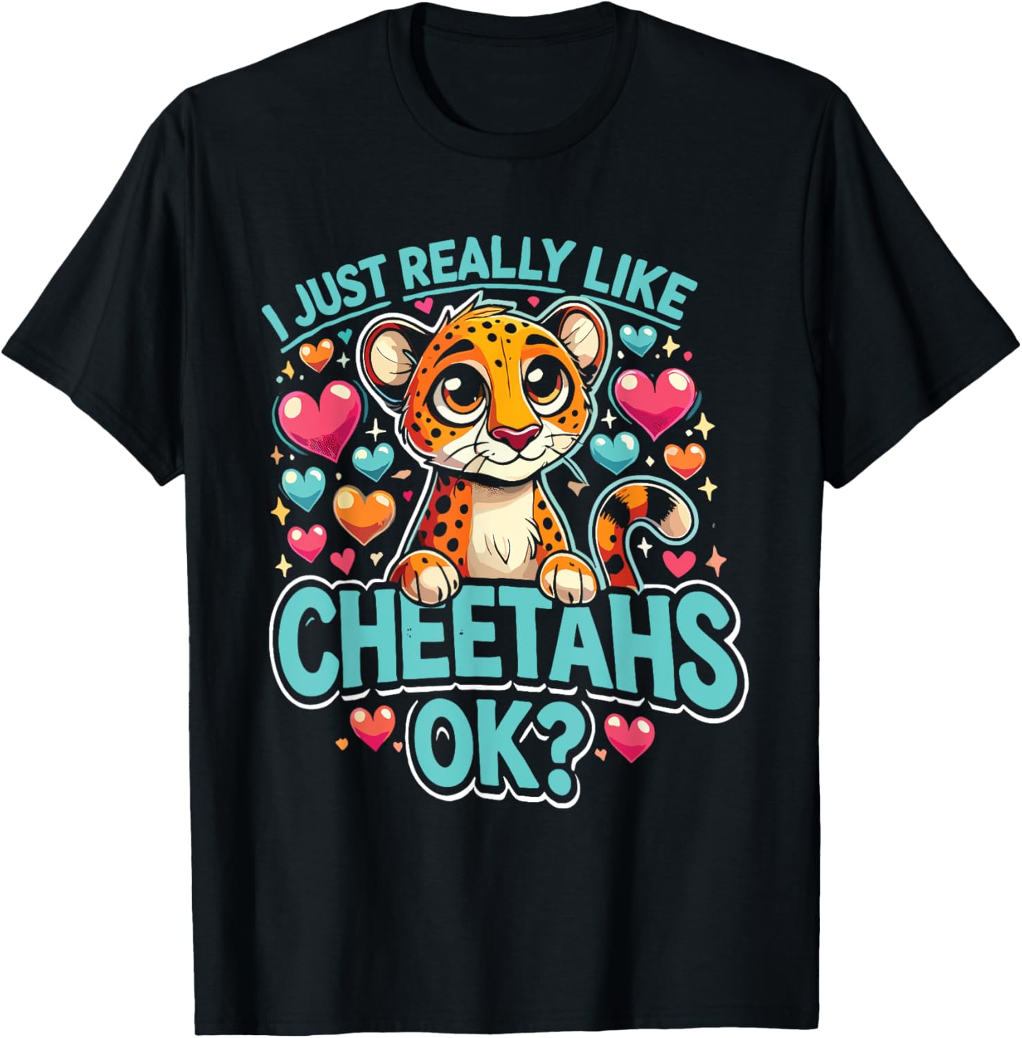 Wild Cat Leopard Cheetah Safari Cheetah Lover Kids Apparel Comfort Fit Hot Right Now