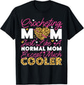 Crocheting Mom Tiger Cheetah Crocheting Mom Just Like A Apparel Premium Print Everyday Wear