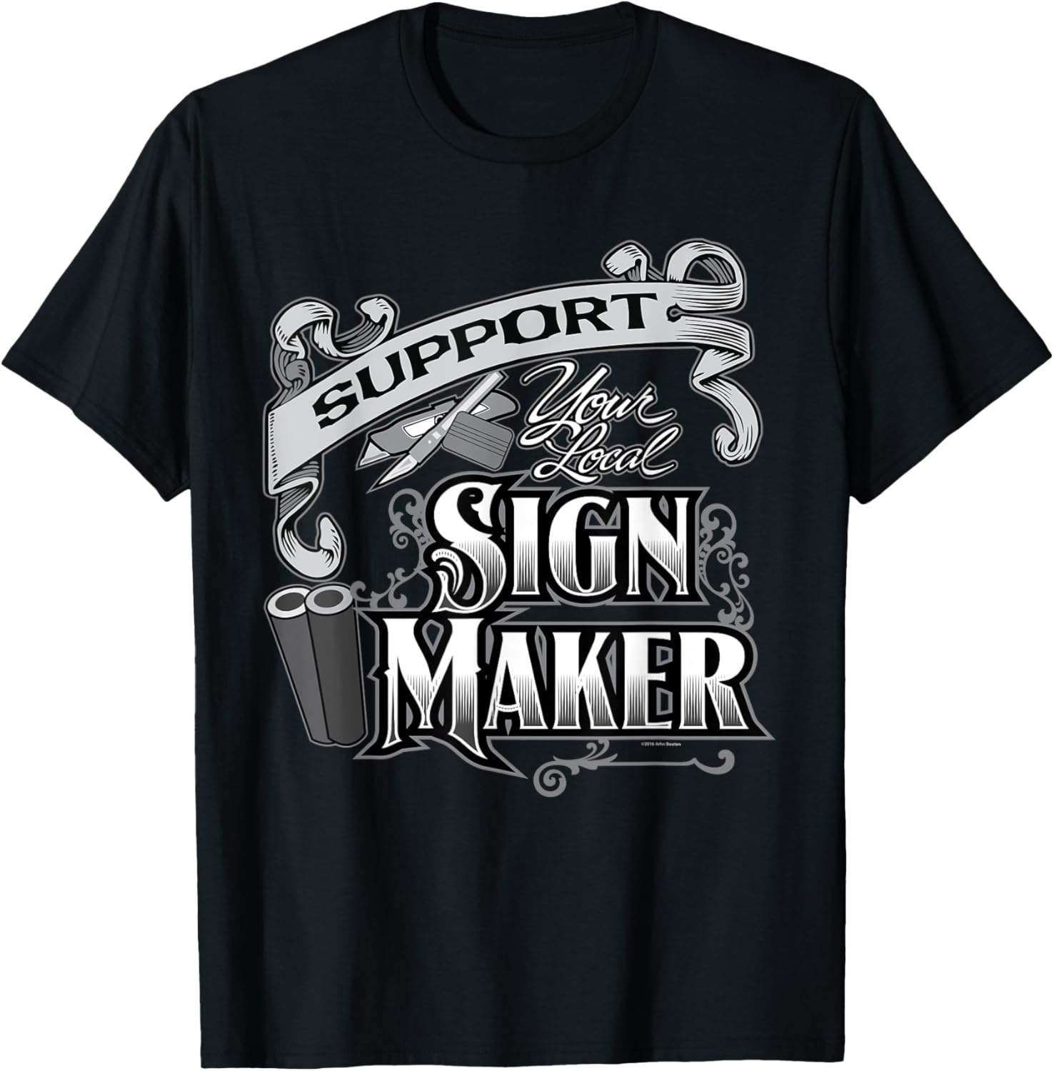 signmaker signpainter vinyl signs men's womens' t Apparel | Best Seller Pick | Must-Have Style