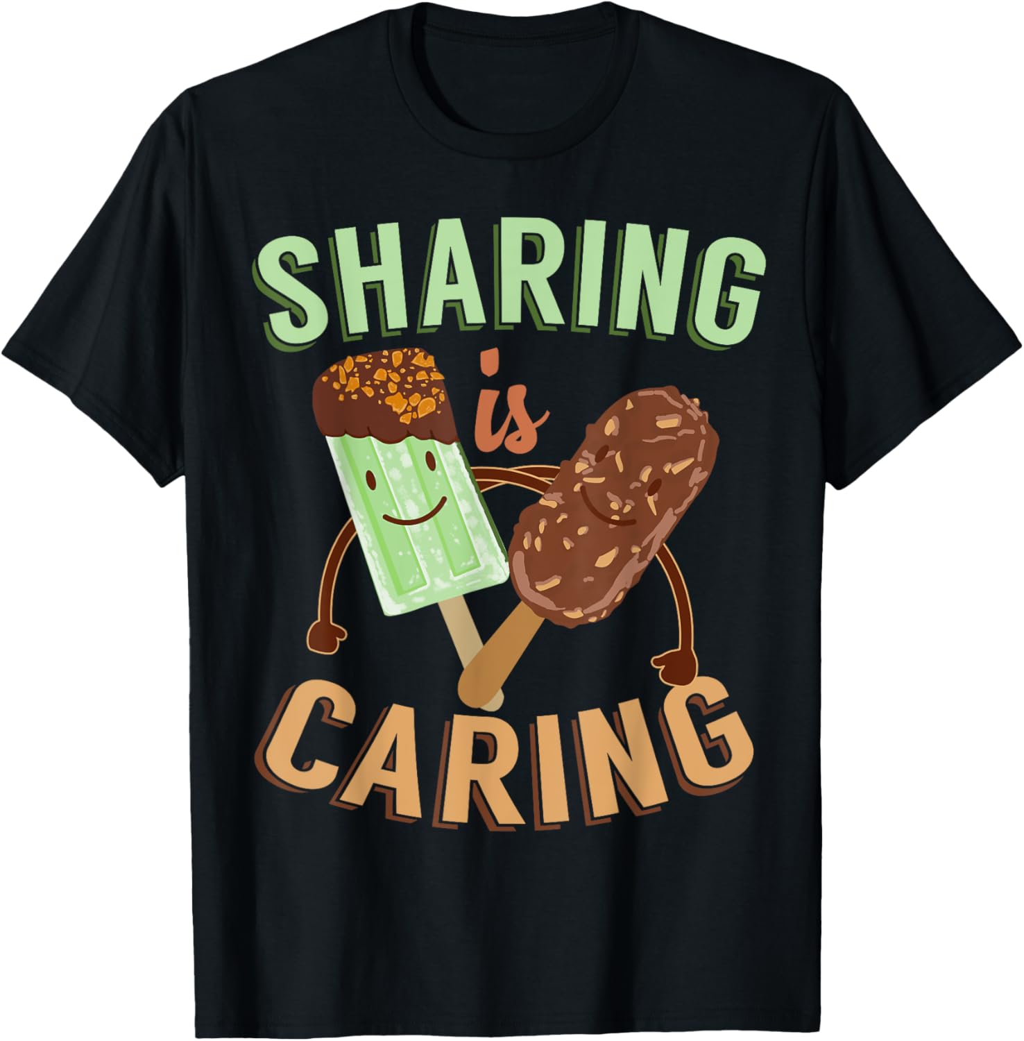 Sharing Is Caring Ice Cream Maker T-Shirt for Men Women T-Shirt | US Viral Style | Must-Have Style