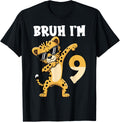 Bruh I m 9 Years Old Dabbing Cheetah 9th Birthday Boy Kids Apparel Viral TikTok Find Fan Favorite