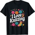 I Love Knitting Colorful Yarn Balls Heart Yarn Supply | Top Rated | Best Seller Choice
