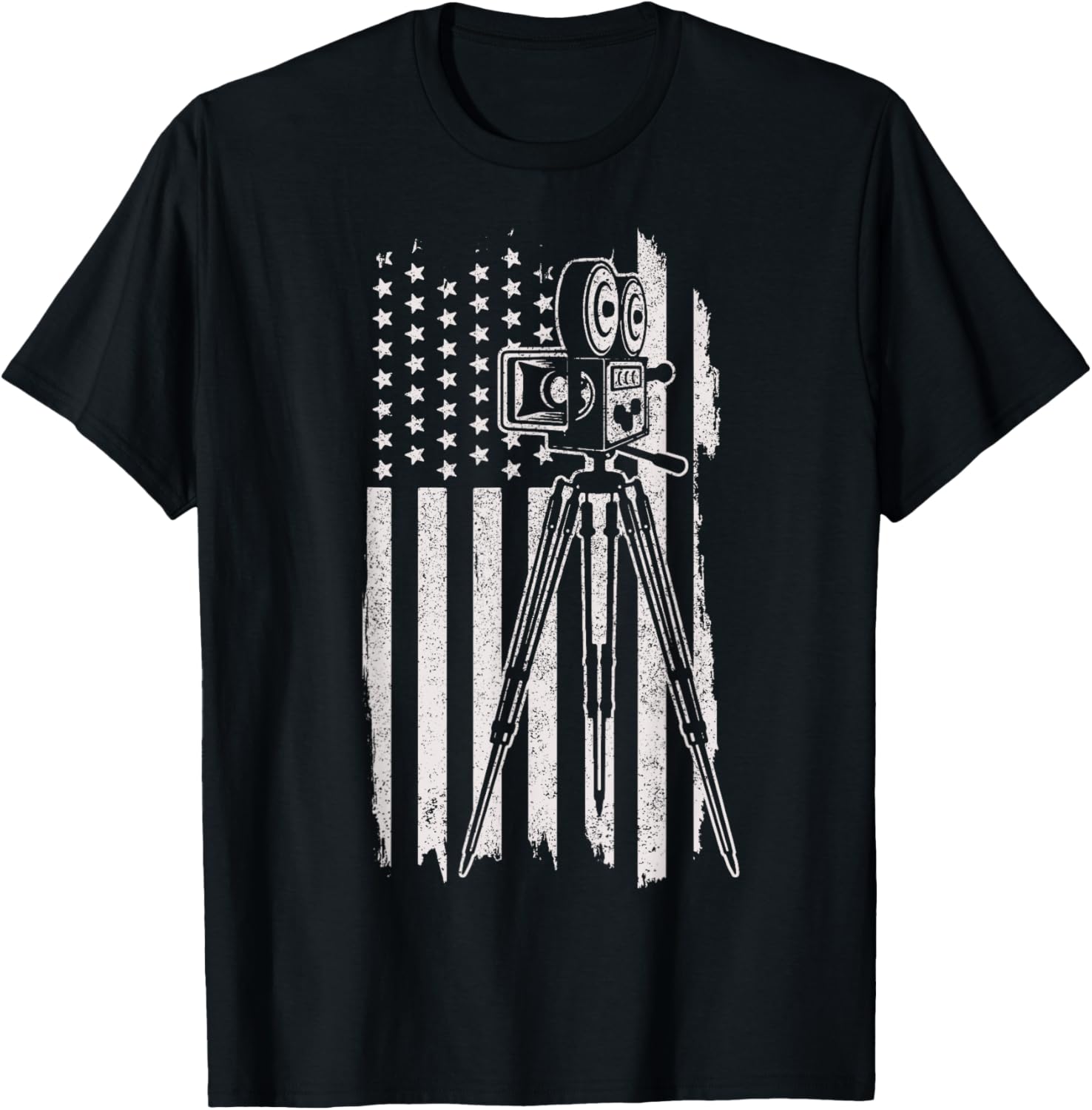 Film Camera US Flag Movie Director Filmmaker Cameraman Apparel | High Search Volume | Comfort Daily Wear