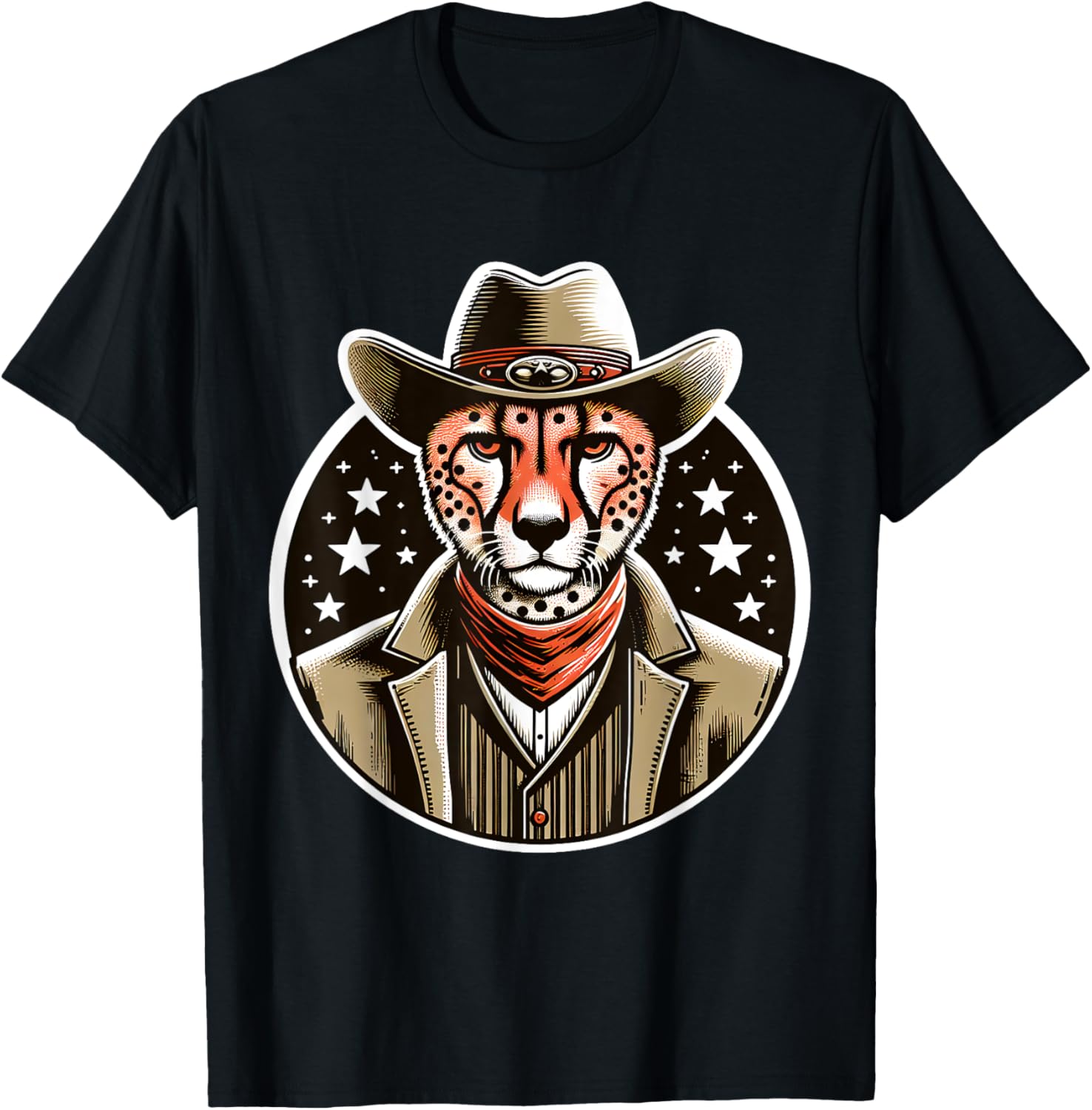 Wild West Cheetah Funny Cowboy Apparel Streetwear Style Everyday Wear
