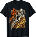 Cheetah Tiger Leopard Zebra Lightning Wild Animal Print Zoo Apparel Trending US Fan Favorite