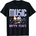 Music Is My Happy Place Inspiring Music Novelty Apparel | US Viral Pick | High CTR Boost