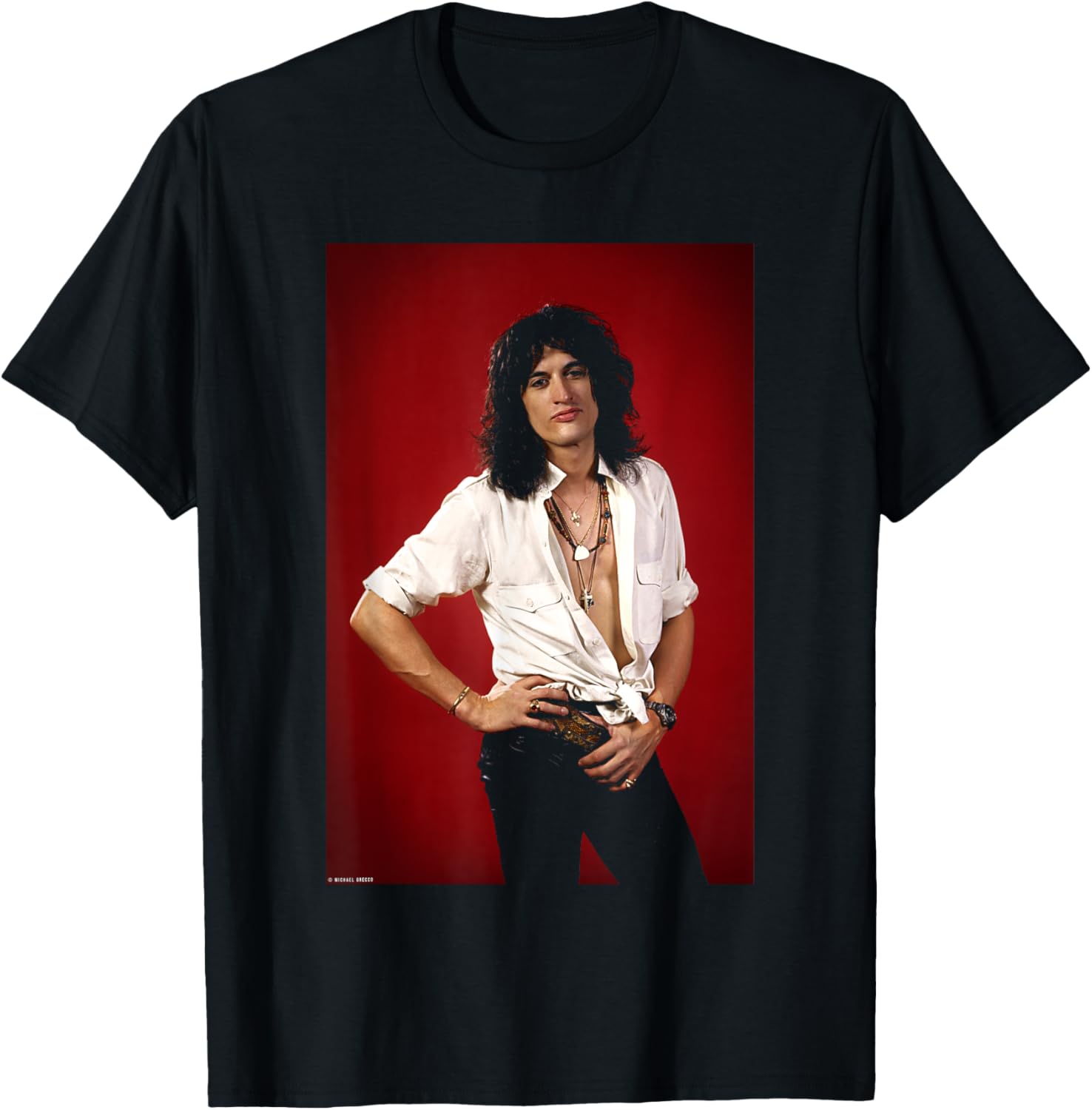 Joe Perry Aerosmith 1984 by Michael Grecco Apparel | Perfect Gift Idea