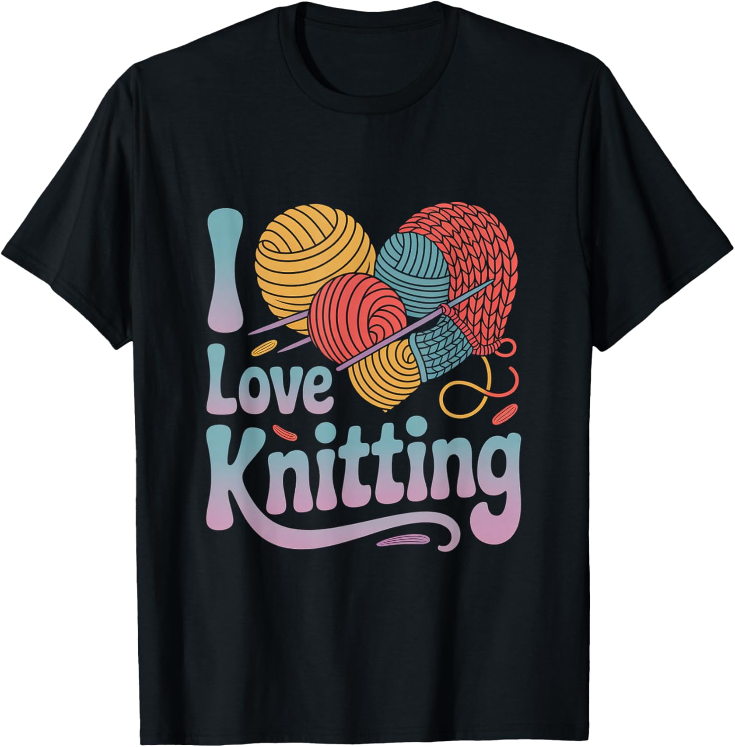 I Love Knitting Enthusiast Yarn Lover Yarn Supply | Viral US Pick | High CTR Title
