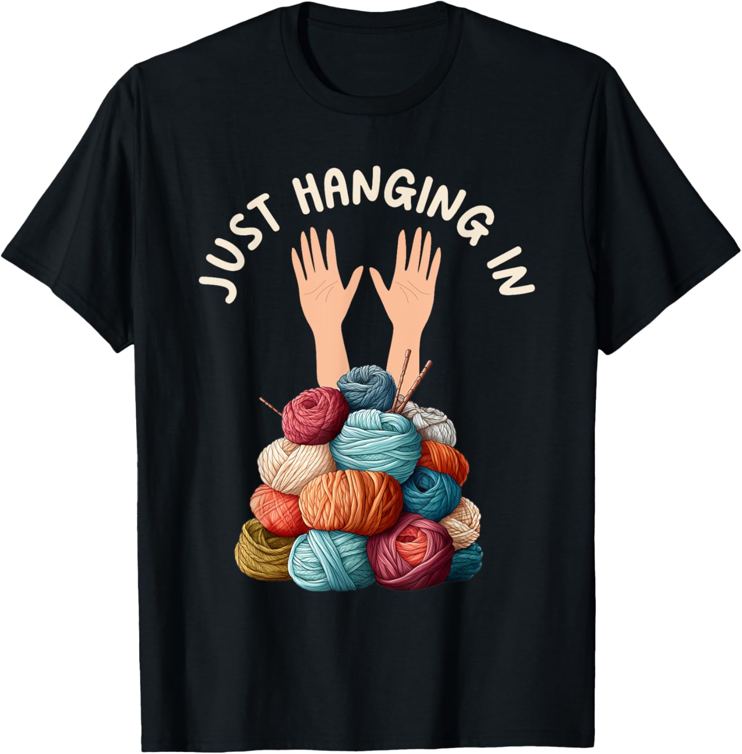 Yarn Collection JUST HANGING IN Funny Yarn Collector Yarn Supply | Trending 2025 | Best Seller Choice
