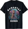 Cheetah Namastay Sober Mediation Sobriety Recovery Support Apparel High Search Demand Everyday Wear