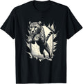 Leopard Cheetah Jumping Graphic Art Design Apparel Comfort Fit Best Seller Look