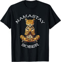 Namastay Sober Cheetah Narcotics Anonymous Buddha Mediation Apparel Viral TikTok Find Fan Favorite
