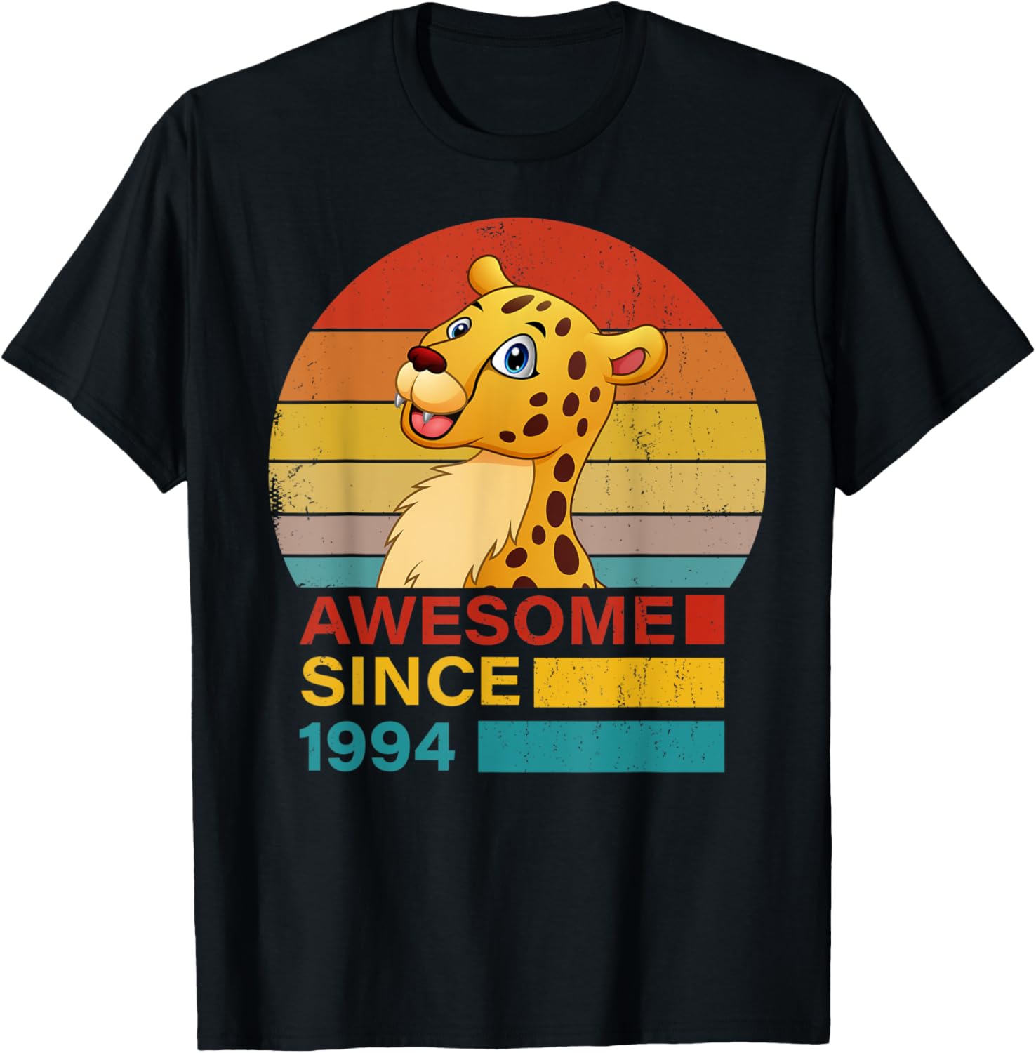 Cheetah 1994 Birthday Funny Vintage Cheetah Retro Sunset Apparel Viral TikTok Find Everyday Wear