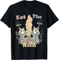 Funny Cute Cat Eat The Rich Meme Burn The Rich Women Men Apparel | Best Seller Pick | Comfort Daily Wear