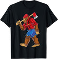 Bigfoot Lumberjack Men Funny Woodworking Sasquatch Lover Apparel | US Viral Style | Aesthetic Fit